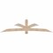 Ekena Millwork Davenport Smooth Timber Gable Bracket, Douglas Fir, 108"W x 27"H x 1 1/2"D x 5 1/2"F, 6/12 Pitch GBW108X27X0206DAV00SDF - alternate 1